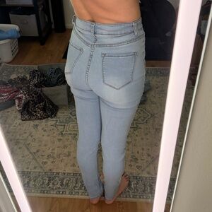 Fashion Nova light wash skinny jeans
